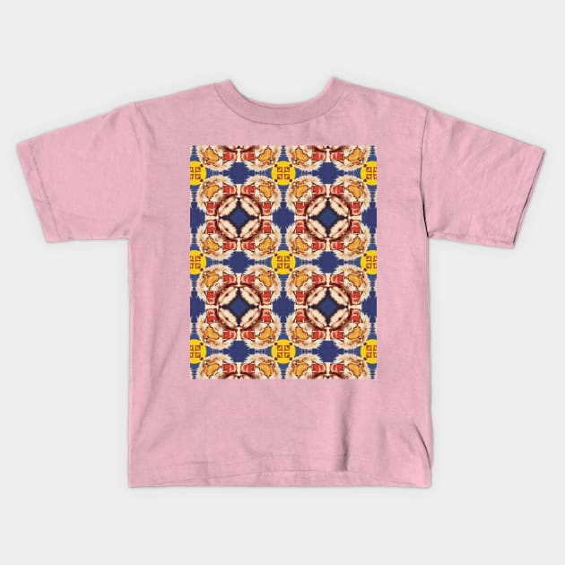 ACID BATH Mirror Tiger Psychic 666 | Tiger Circus Popart | Vintage Circus Poster Bomb Reimagined | LSD Kaleidoscope Freakshow Kids T-Shirt by Tiger Picasso